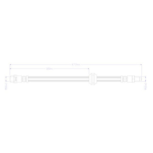 Juratek Brake Hydraulic Hose Line Rear fits Mercedes-Benz Eqv 2020 on