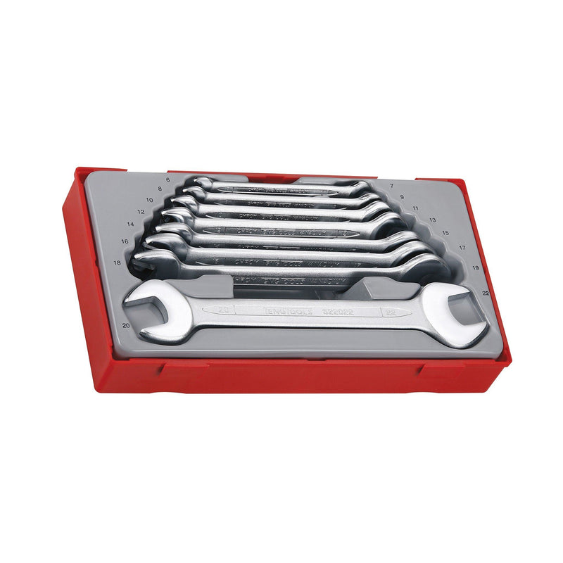 Teng Tools Double Open Ended Spanner Set TT1 8 Pieces Teng Tools - Dynamic Drive