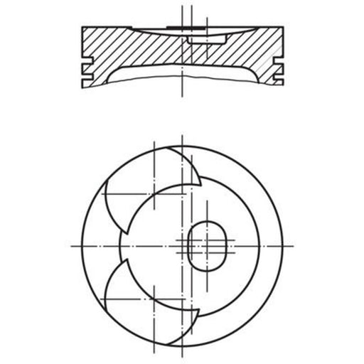 Mahle Piston Cylinder Bore = 87mm fits Mercedes-Benz /8 1968-1977 115.115