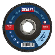Sealey Flap Disc Zirconium100mm16mm Bore 120Grit FD100120 Sealey - Dynamic Drive