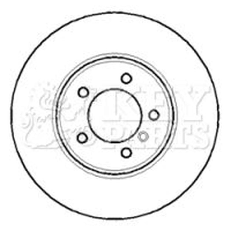 Key Parts Front Brake Vented Discs & Pads fits BMW 5 2007-2010