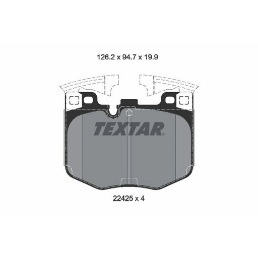 Textar Front Brake Pad Set 2242501
