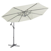 Dellonda Banana Parasol with Cover 3m - Cream DG265 Dellonda - Dynamic Drive