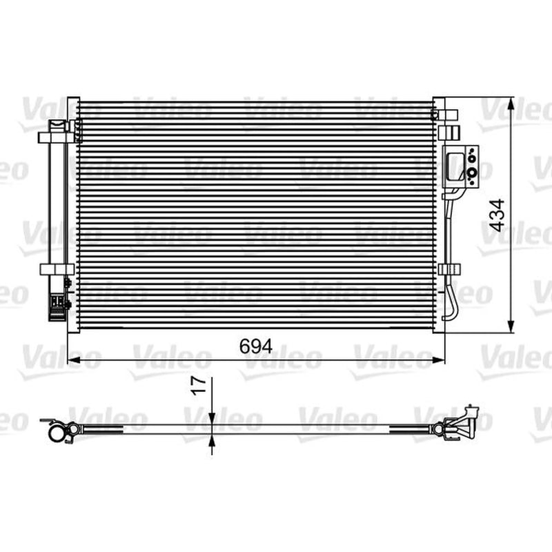 Valeo Air Conditioning Condenser 814429