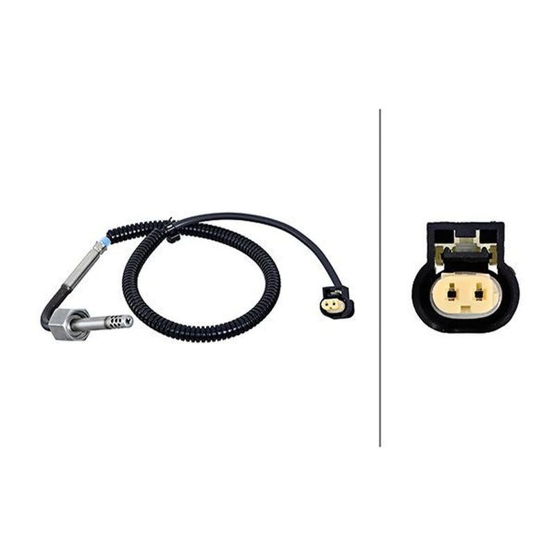 Hella Exhaust Gas Temperature Sensor after soot part fits Mercedes-Benz Gl-Class