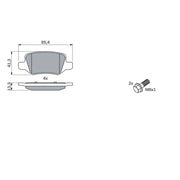 Bosch Front & Rear Pads fits Mercedes-Benz A-Class 2004-2012