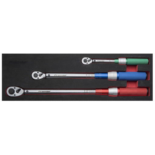 Sealey Torque Wrench Micrometer Style 3pc Set STW900SET Sealey - Dynamic Drive