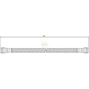 NAPA Brake Hydraulic Hose Line Front fits Porsche 911 1997-2012 3.4 3.6 3.8 4.0