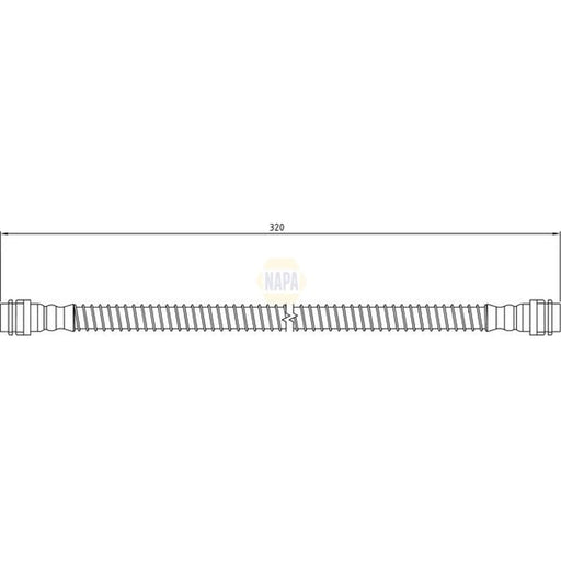 NAPA Brake Hydraulic Hose Line Front NBH1199