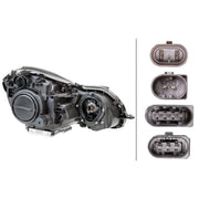 Hella Headlight Headlamp D2S/H7 Left fits Mercedes-Benz E-Class 2002-2008