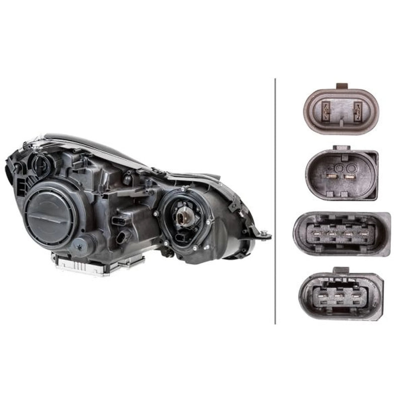 Hella Headlight Headlamp D2S/H7 Left fits Mercedes-Benz E-Class 2002-2008
