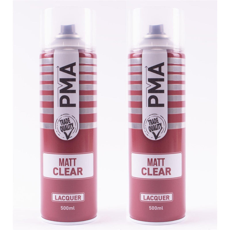 2x Autotek MATT Clear Laquer Spray Acrylic Top Coat 500ml Autotek - Town Tools 