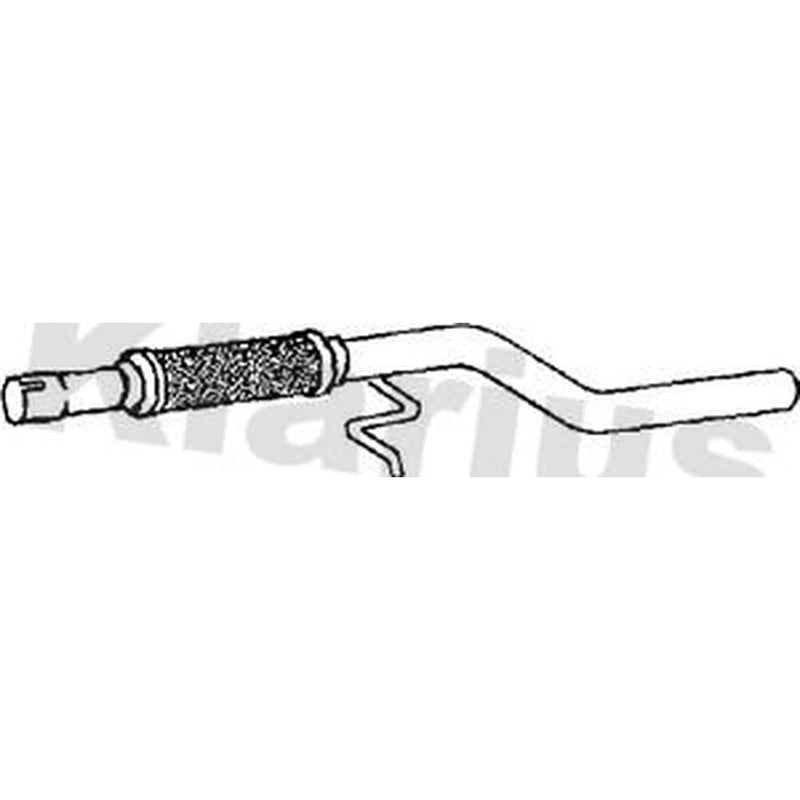 Klarius Exhaust Pipe OD fits Fiat Seicento / 600 1998-2010 1.1