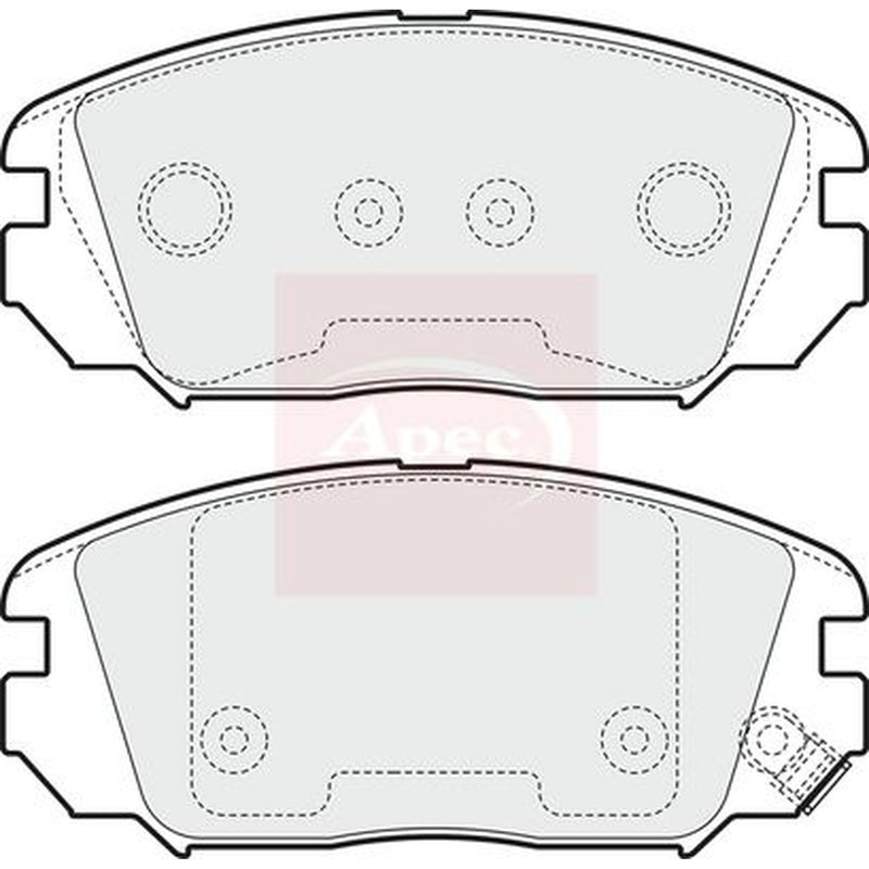 Apec Front & Rear Pads fits Hyundai Sonata V 2005-2010 2.0 2.4 3.3