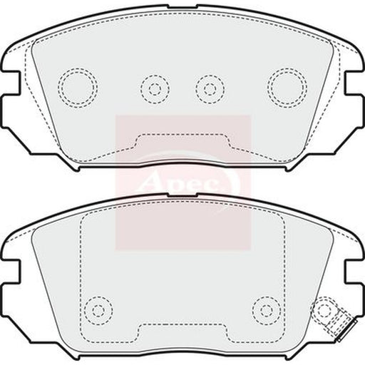 Apec Front Brake Vented Discs & Pads fits Hyundai Sonata V 2005-2010 2.0 2.4 3.3
