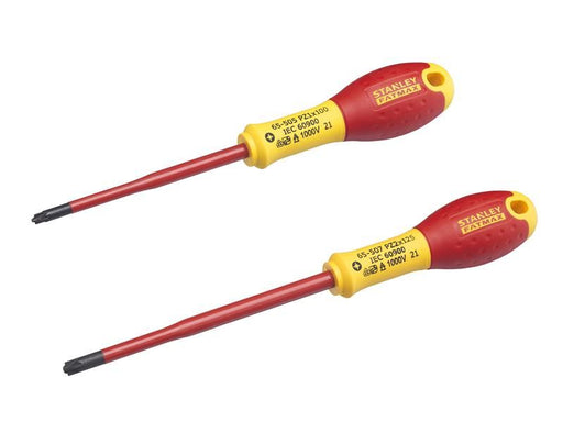 Stanley® Hand Tools FatMax® VDE Insulated Borneo PZ Scewdriver Set, 2 Piece STANLEY® Hand Tools - Dynamic Drive