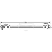 Borg & Beck Brake Hydraulic Hose Line Front Left BBH7814