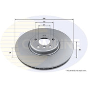 Comline Front Brake Internally Vented Discs & Pads fits BMW 3 2019-2020
