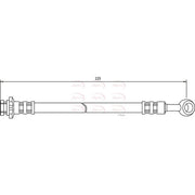Apec Brake Hydraulic Hose Line Rear HOS3041