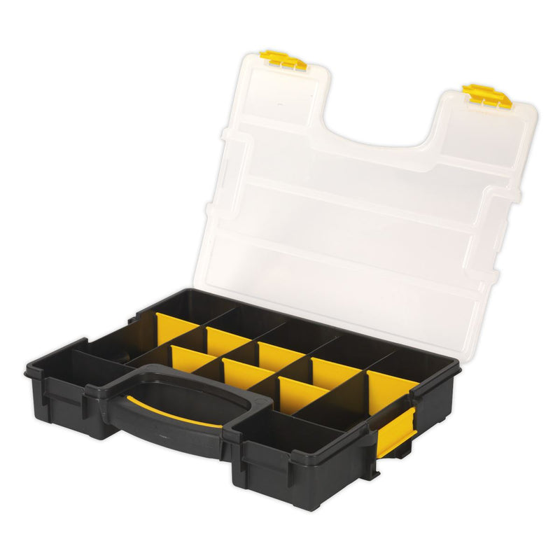 Sealey Parts Storage Case with Removable Compartments Stackable APAS15A Sealey - Dynamic Drive