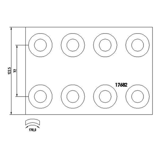 DON Don Cv Brake Lining Set fits Mercedes-Benz Ng 1973-1996