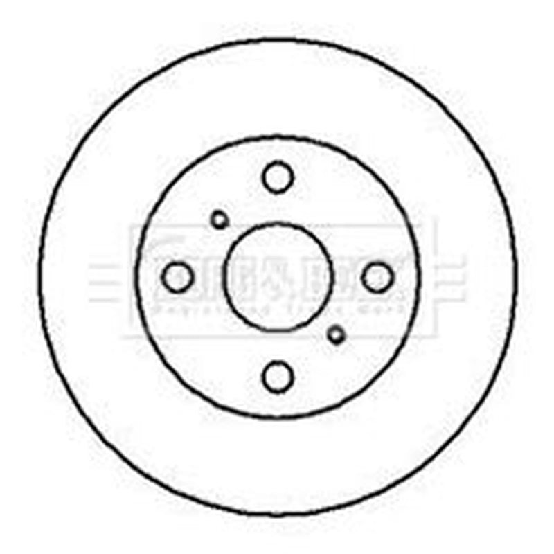 Borg & Beck Front Brake Discs & Pads fits Toyota Starlet 1989-1996 1.0 1.3 1.5