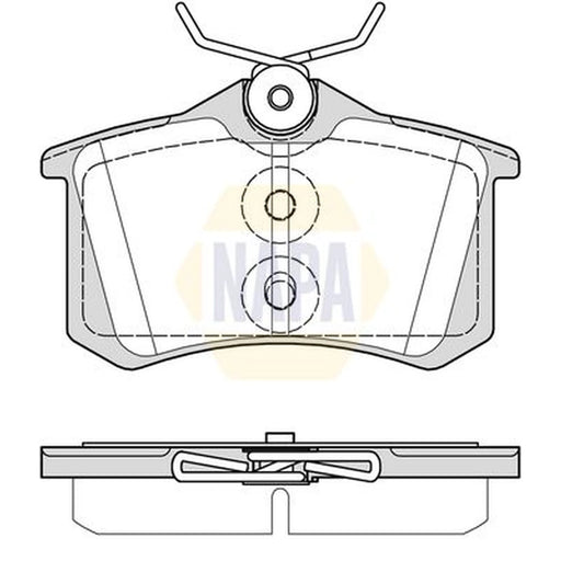 NAPA Rear Brake Pad Set NBP1683