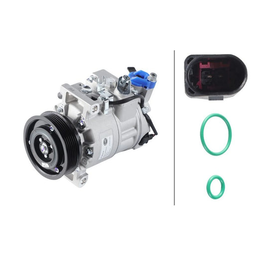 Hella Air Conditioning Compressor fits Audi A4 B6 2000-2005 1.6 1.8 1.9 2.0
