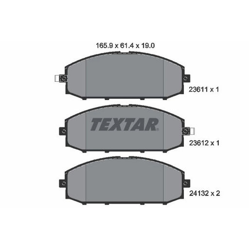 Textar Front Brake Pad Set 2361101