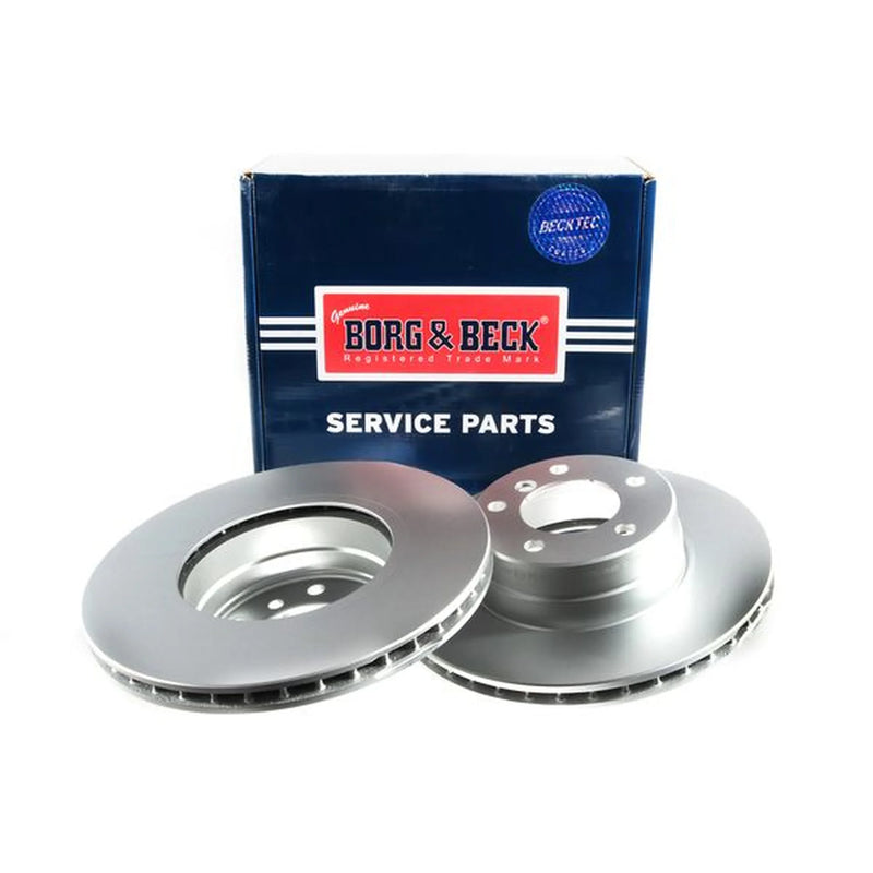 Borg & Beck Front Brake Vented Discs & Pads fits BMW 5 2003-2010