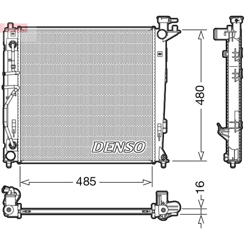 Denso Engine Radiator fits Hyundai IX35 2009-2015 2.0