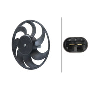 Hella Engine Cooling Fan Left fits Mercedes-Benz Viano 2003 on