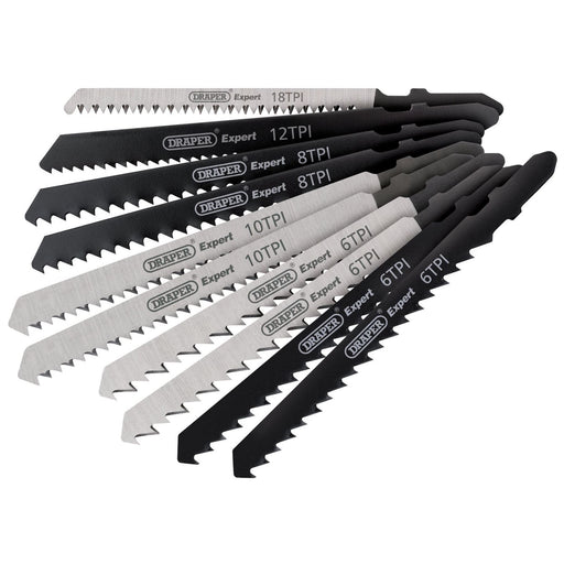 Draper Assorted HCS Jigsaw Blade Set (10 Piece) 81735 Draper - Dynamic Drive