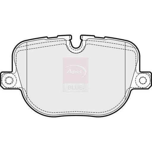 Apec Rear Brake Pad Set fits Land Rover Range Rover 2009-2012 4.4 5.0