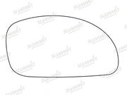 Summit Stick-On Standard Mirror Glass fits Hyundai Lantra RHS Summit - Bars 4 Cars