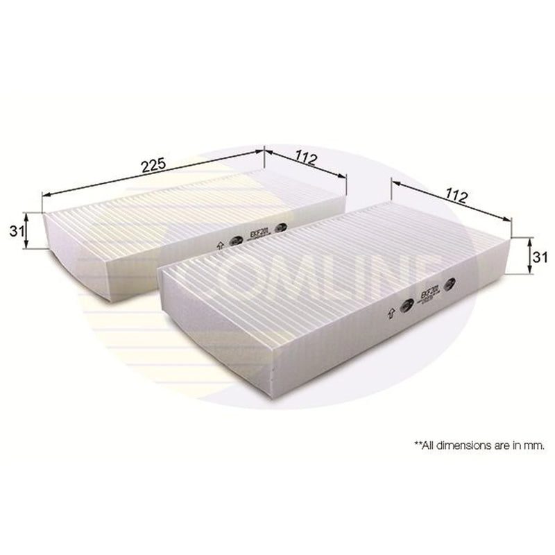 Comline Full Service Kit with Air, Oil, Fuel & Cabin Filter fits Honda Civic VII