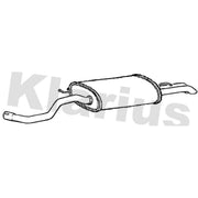 Klarius Box With Tail Pipe Rear fits Seat Leon 1999-2006 1.9