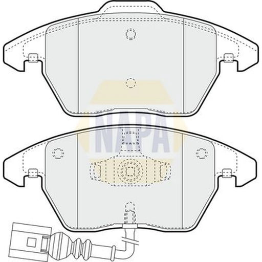 NAPA Front Brake Pad Set NBP1387