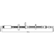 Juratek Brake Hydraulic Hose Line Right JBH1198