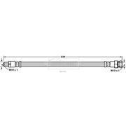 Borg & Beck Brake Hydraulic Hose Line outer BBH7825