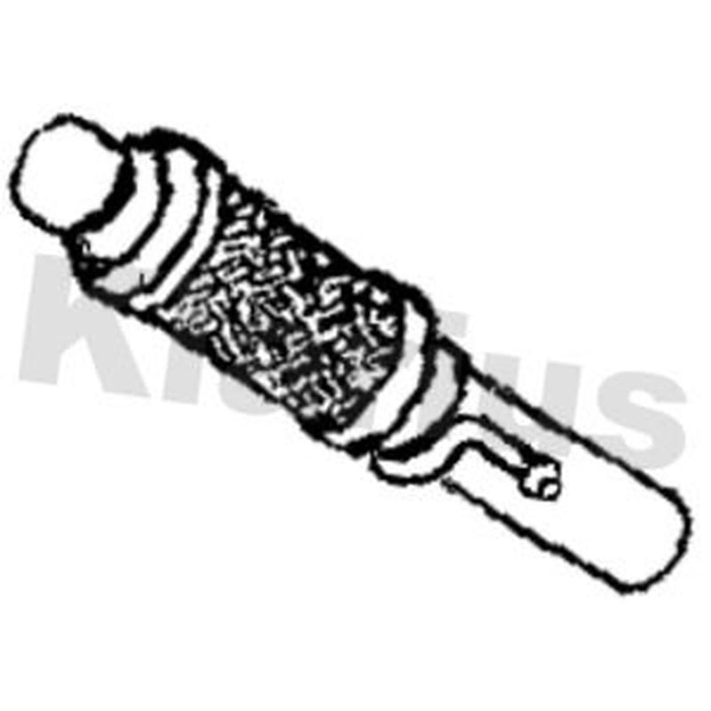 Klarius Exhaust Pipe OD fits BMW 2 Active Tourer 2014-2021