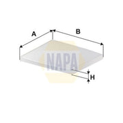 NAPA Cabin Air Filter (Pollen Filter) fits Hyundai Accent III 2005-2010