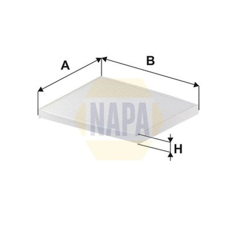 NAPA Cabin Air Filter (Pollen Filter) fits Hyundai Accent III 2005-2010