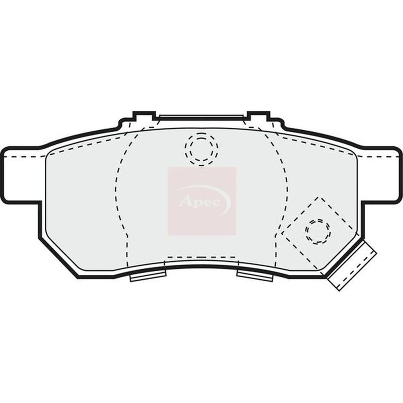 Apec Rear Brake Pad Set PAD1009