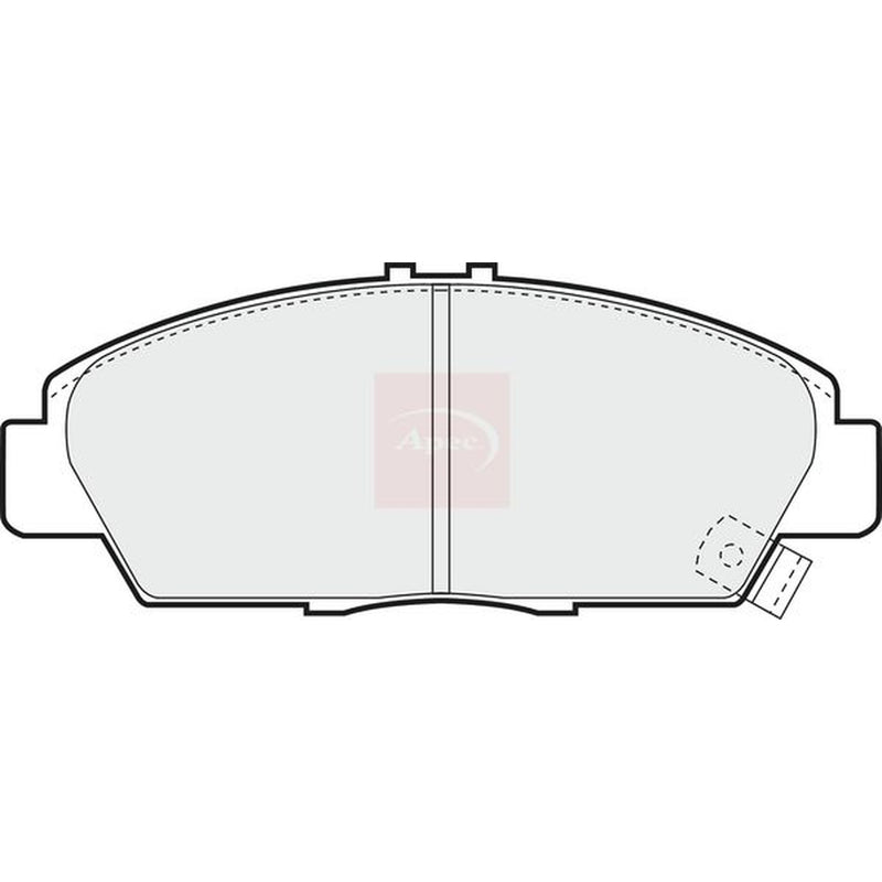 Apec Front Brake Vented Discs & Pads fits Honda Prelude 1992-2000 2.0 2.2