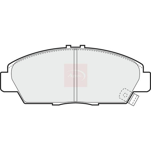 Apec Front Brake Vented Discs & Pads fits Honda Prelude 1992-2000 2.0 2.2