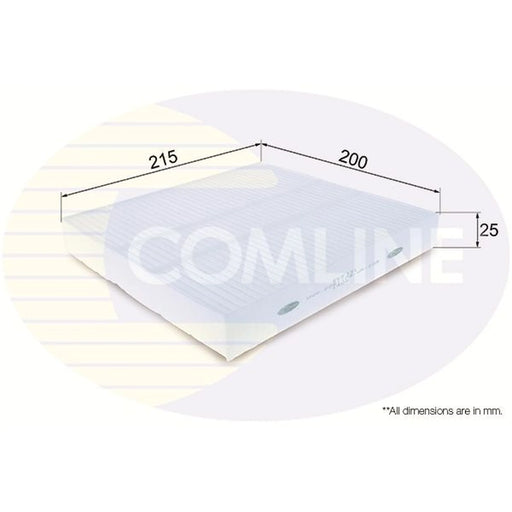 Comline Cabin Air Filter (Pollen Filter) fits Ford Transit 2006-2014