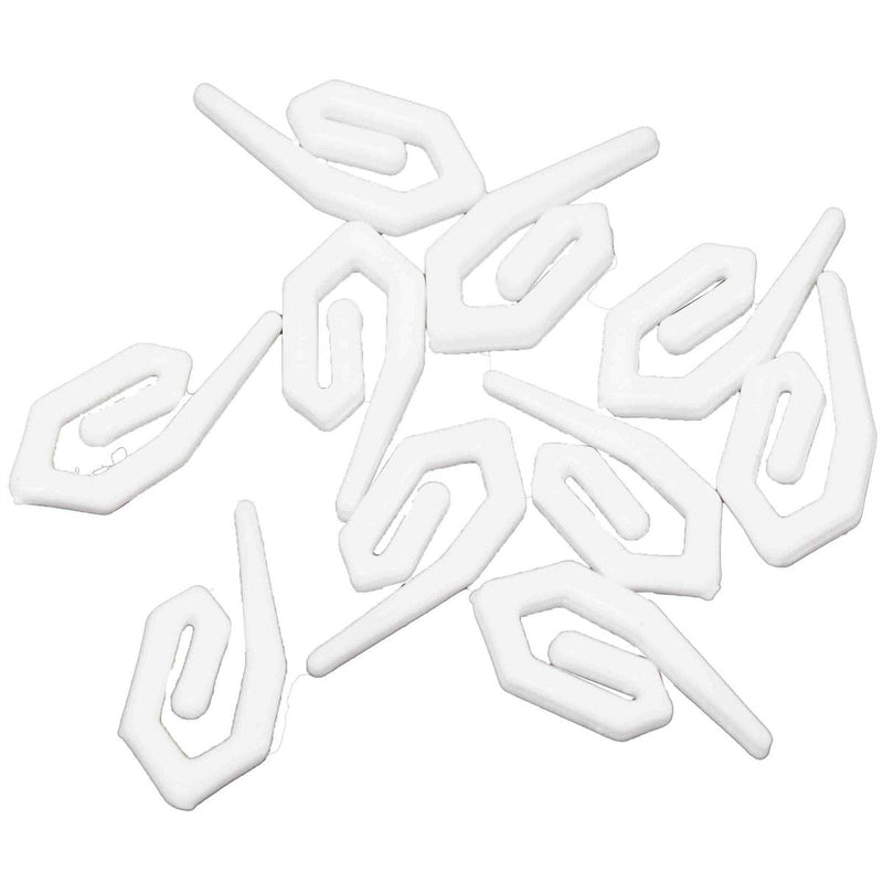 Plastic Curtain Hooks White (Pack Of 10) G105055A UK Camping And Leisure - UK Camping And Leisure