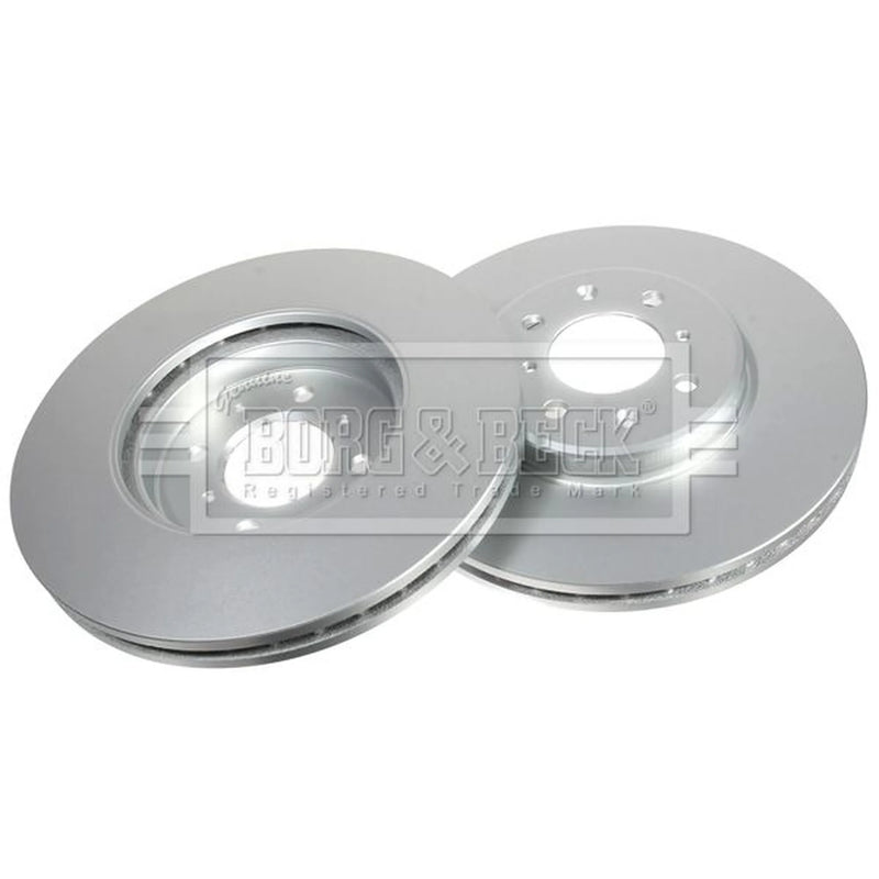 Borg & Beck Front Brake Vented Discs & Pads fits MG Zs 2003-2005 1.6 2.0