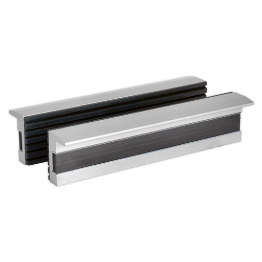Sealey Soft Vice Jaws 125mm Anti Mark Secure Magnetic Base Aluminium Body Sealey  - Dynamic Drive